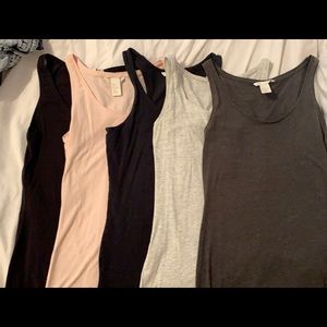 Basic Tank Tops (5) - size S